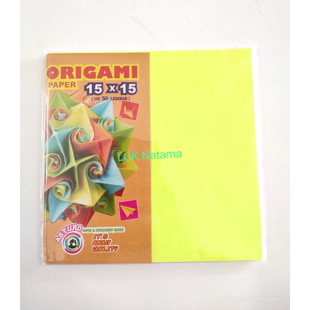 

ASTURO kertas ORIGAMI 15x15 ISI 50 LEMBAR kertas lipat