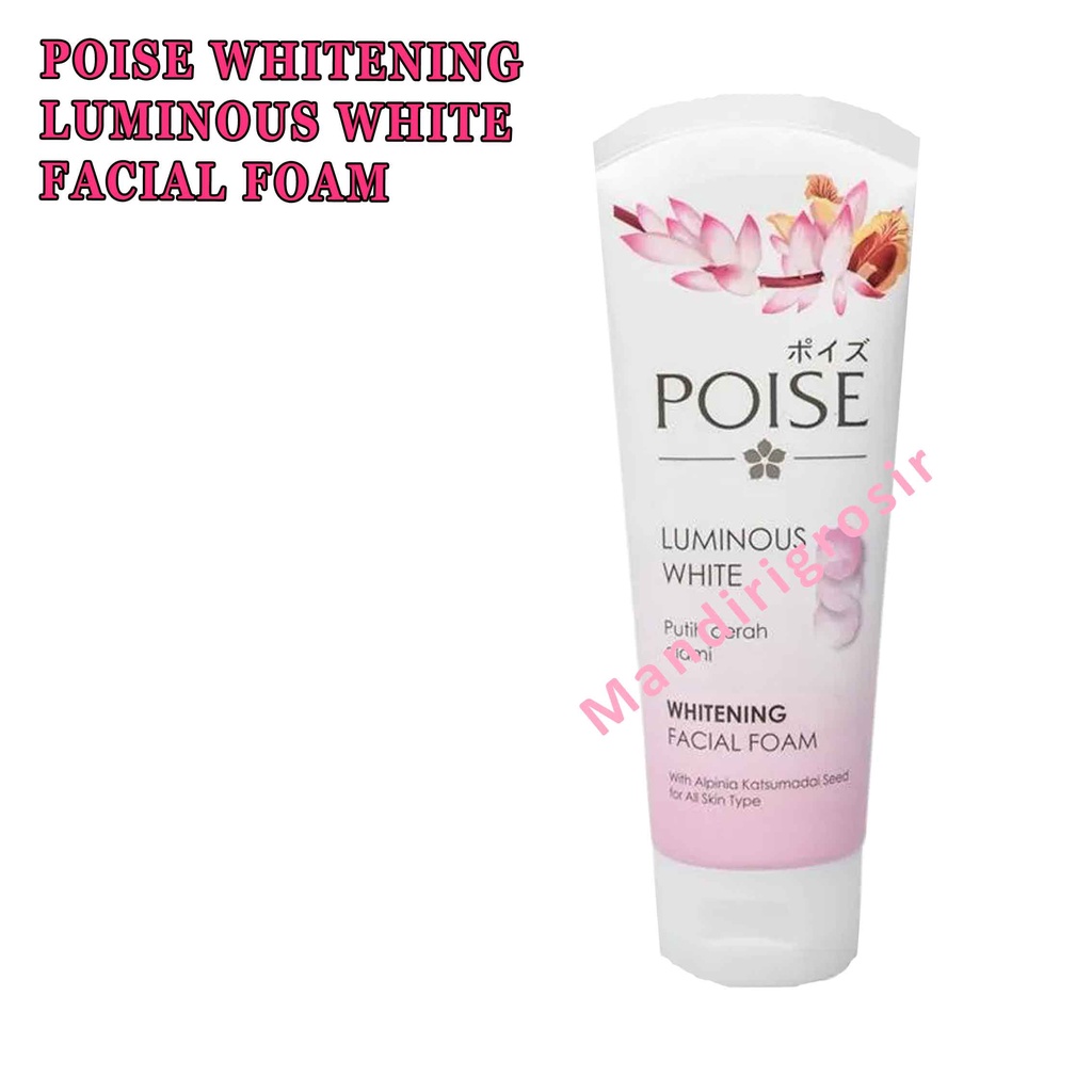 Sabun Pencuci Muka* Poise Luminous Whith* Whitening Facaial Foam* 100g