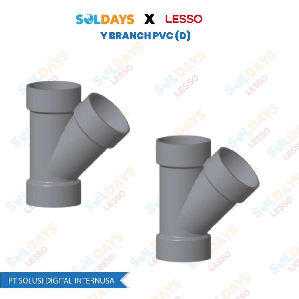 Lesso Y Branch ( D )  6 x 4&quot; / Y BRANCH PVC ( D )  6 x 4 Inch