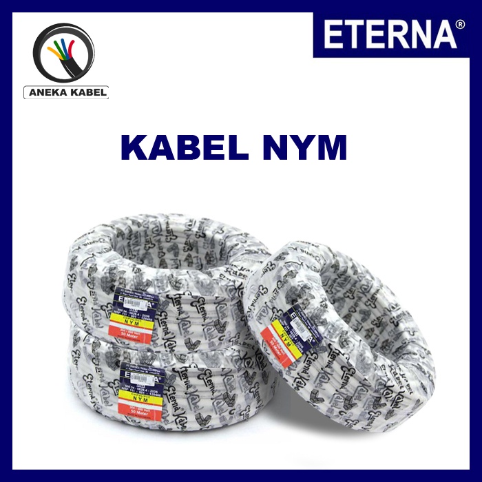 Kabel Listrik Tembaga / Kabel NYM 2x1.5mm 3x1.5mm / Kabel Instalasi Listrik Tembaga Merek Eterna Sup