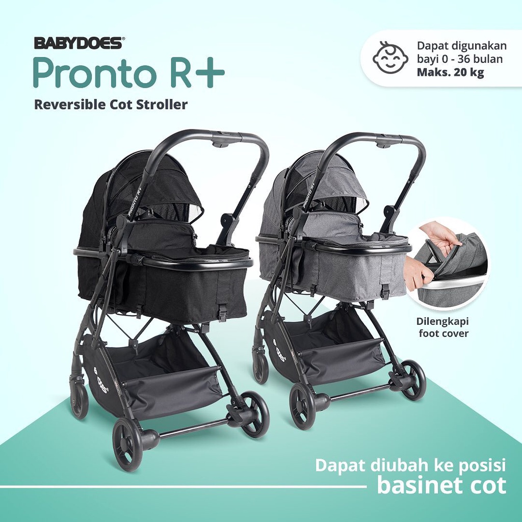 Baby Does Stroller New Pronto R+ CH-TR-2252 / Kereta Dorong Bayi