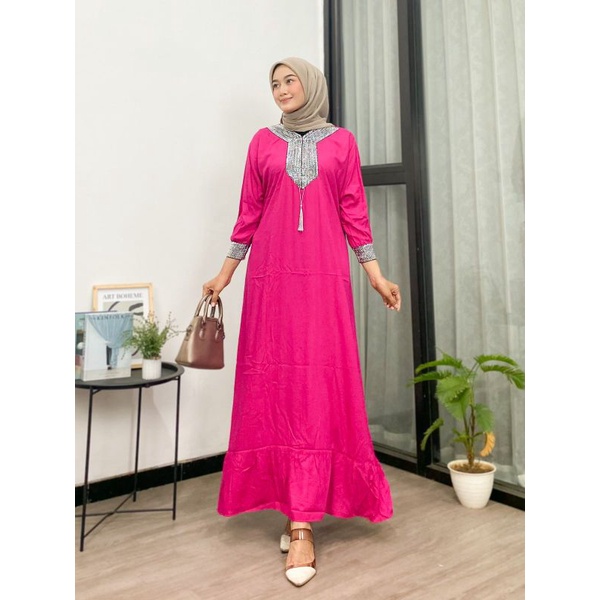 GAMIS SULTAN DUBAY TERBARU RENDA MEWAH ORIGINAL REAL PICK//GAMIS DUBAY RESLETING DEPAN BUSUI BUMIL