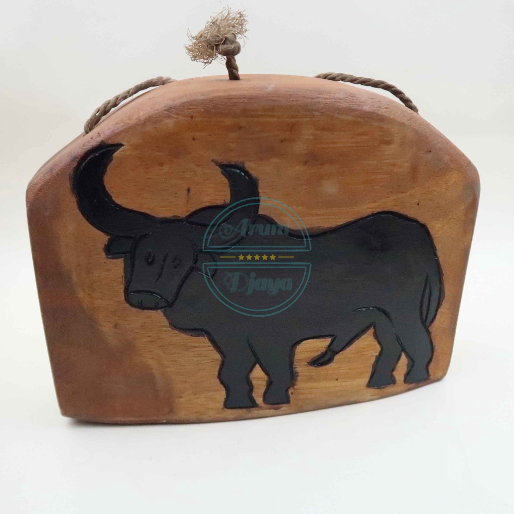 Lonceng Sapi Kayu Klontong Sapi Kayu Jati Antique Barang Antik Dekorasi Rumah Kuno Besar