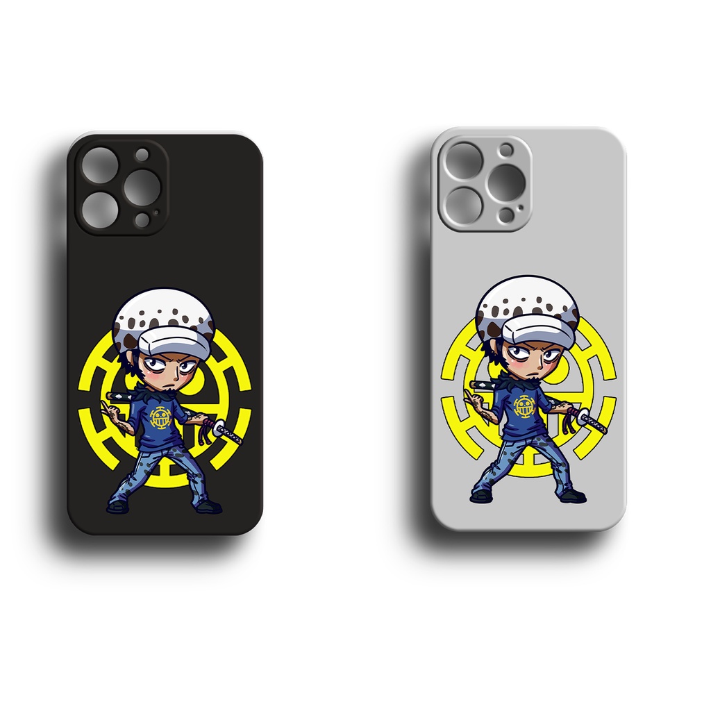 OP Case One Piece Ace Trafalgar Law Square Edge TPU Softcase Compatible With OPPO A76 A96 A74 A95 A17 A54 A16 A57 A77 A33 A53 A17k A55 RENO 5 6 7z