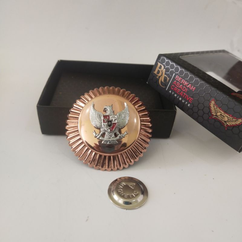 Tanda Jabatan Lurah Kecil perunggu magnet BAC ATRIBUT