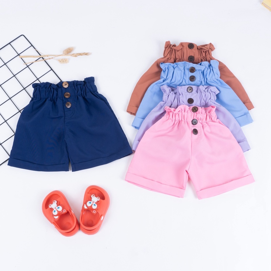 IL - Hotpants Anak DORA / Hotpant Button Balita Anak Perempuan / Short pant Anak Lucu