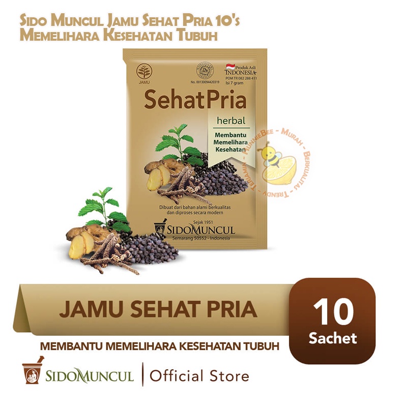 

Sido Muncul Jamu Sehat Pria 1 pack 10 sachet Memelihara Kesehatan Tubuh