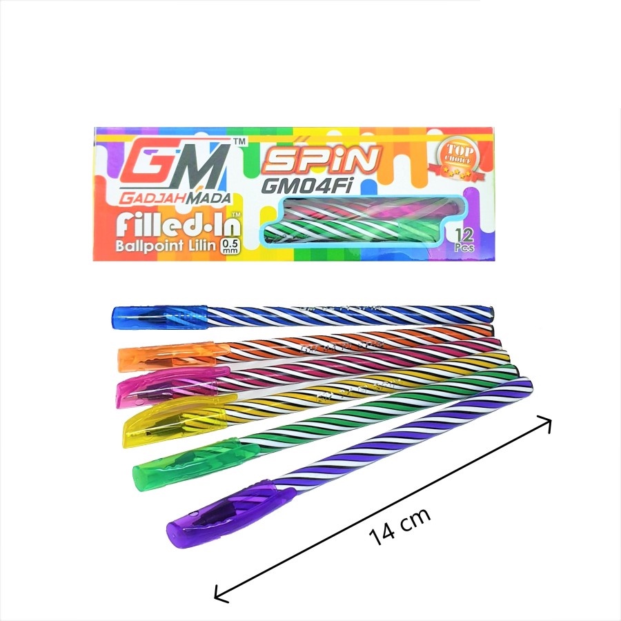 

PULPEN LILIN GAJAH MADA SPIN GM04FI