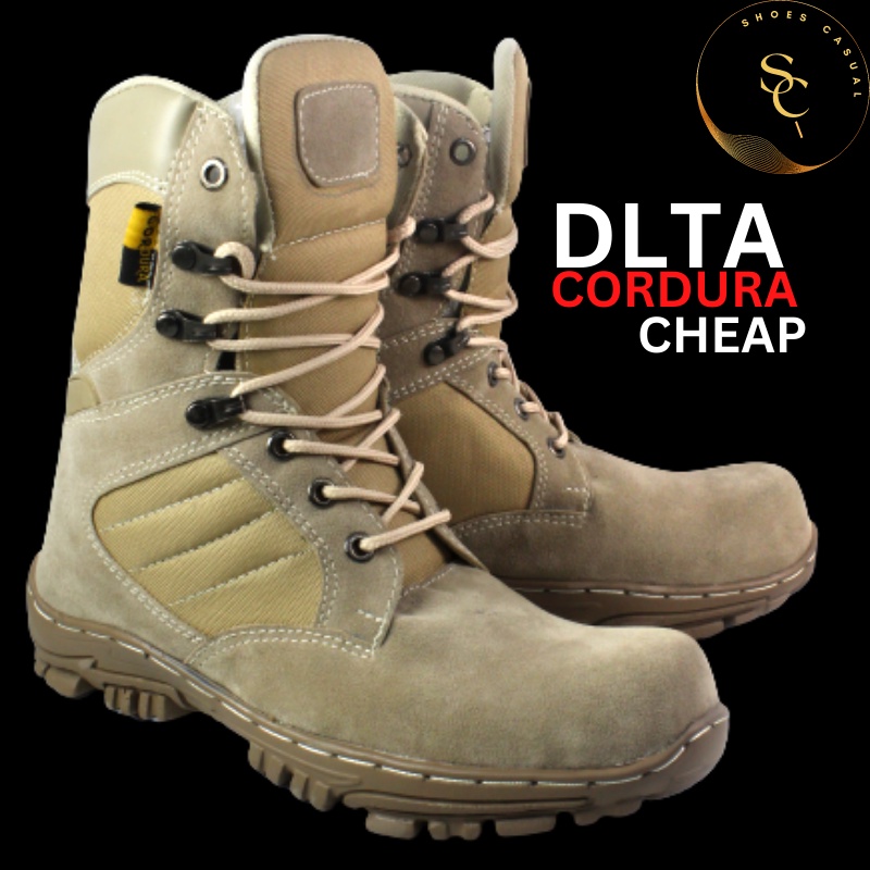 Sepatu Pria Boot Pdl DLTA CORDURA CHEAP Boots Safety Ujung Besi Tinggi Untuk Hiking Naik Gudung