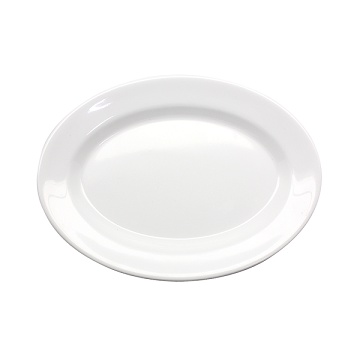 Golden Dragon Horeka Putih Piring Lodor 10" (P5610) SET 48 PCS