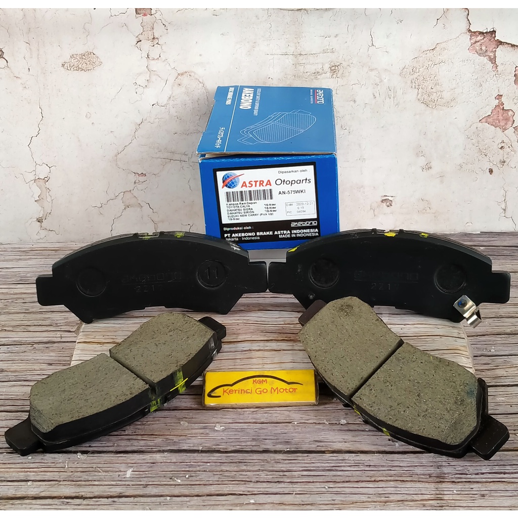 BRAKE PAD KAMPAS REM DEPAN NEW SIRION 2018 AKEBONO AN-575WKI