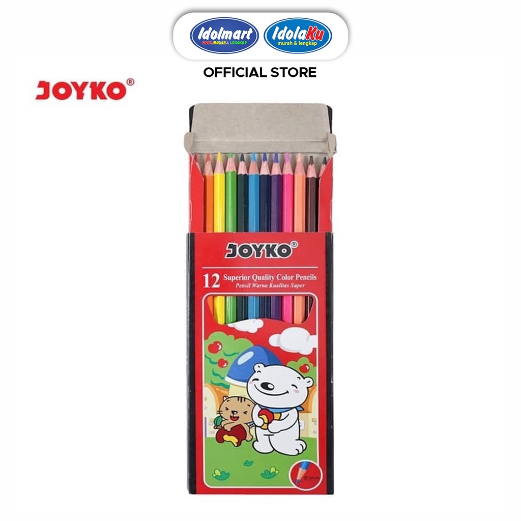 

IDOLMART Pensil warna Joyko 12 warna panjang
