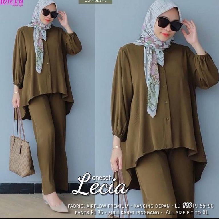 BIG SALE LECIA SET // SETELAN LECIA CRINKLE AIRFLOW LD 110 // SETELAN POLOS LECIA // SET LECIA // SE