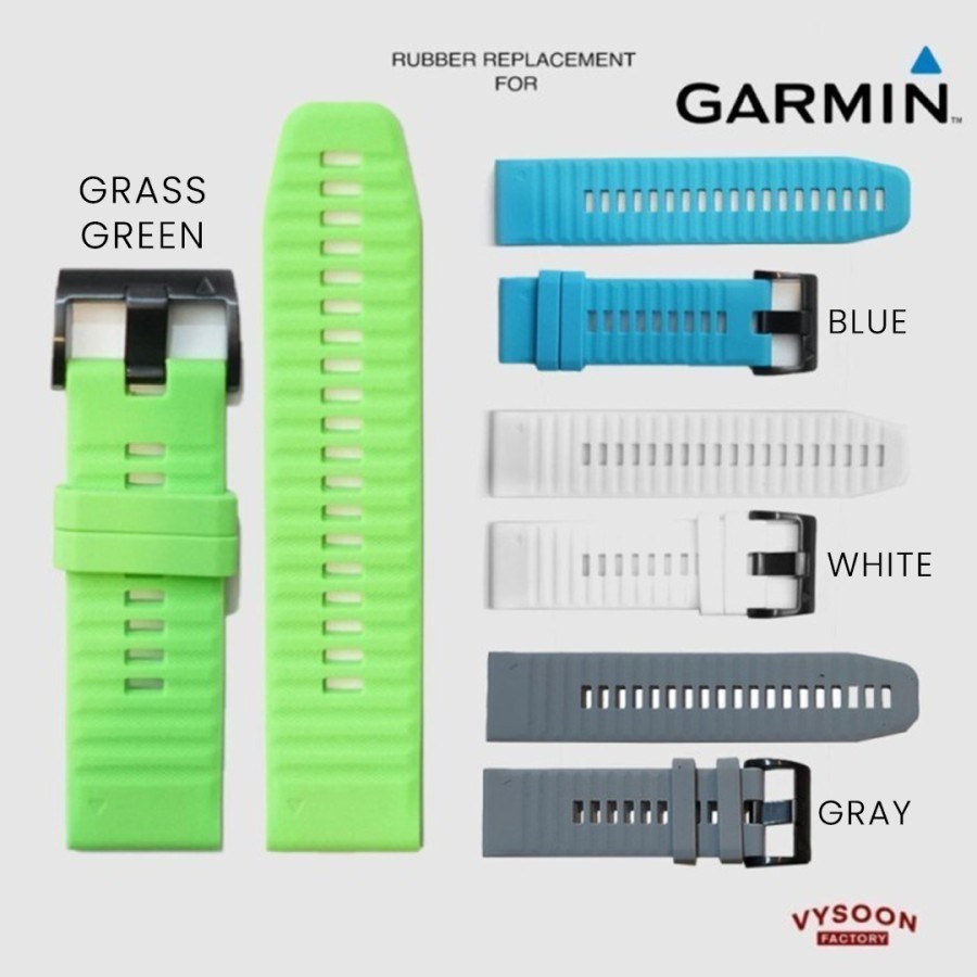 Strap Rubber Tali Karet Pengganti Jam Garmin Fenix 5x 6x 7x Pro Solar