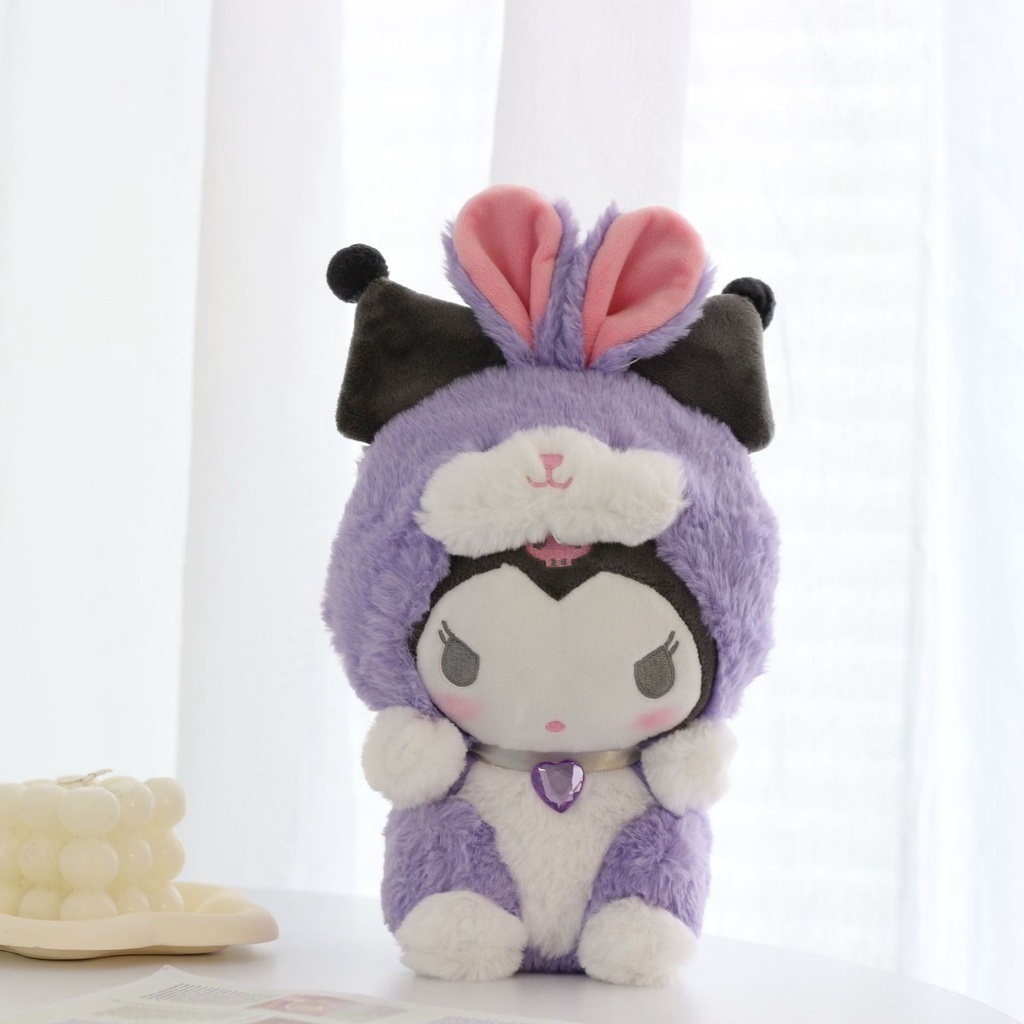 MAINAN BONEKA CINNAMOROLL MELODY KUROMI KOSTUM KELINCI RABBIT BUNNY PLUSH