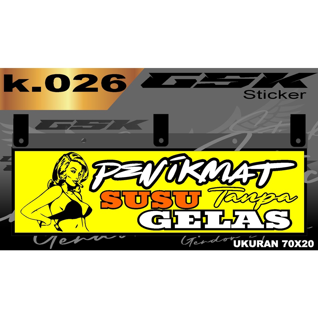 Stiker Cutting Karpet Belakang Truk All Sticker Variasi Karpet k.026