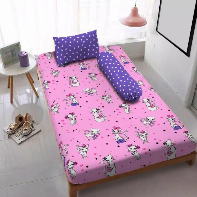 MURAH Original Sprei KINTAKUN 100 120 Small Single Motif Kucing KITTY CAT