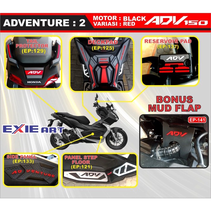 Paket Komplit Honda Adv 150 - Aksesoris Honda Adv 150 - Bordes Adv 150