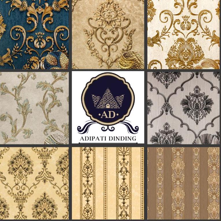 BIG SALE WALLPAPER DINDING VINYL ELEGANT RONA PREMIUM RONA TEBAL TIMBUL BERTEXTURE SIZE 53 CM X 10 M
