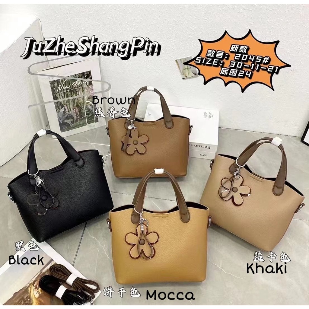 Tas Selempang Slempang Bahu Tenteng Jinjing Kulit Kerja Medium Fashion Wanita Import Premium