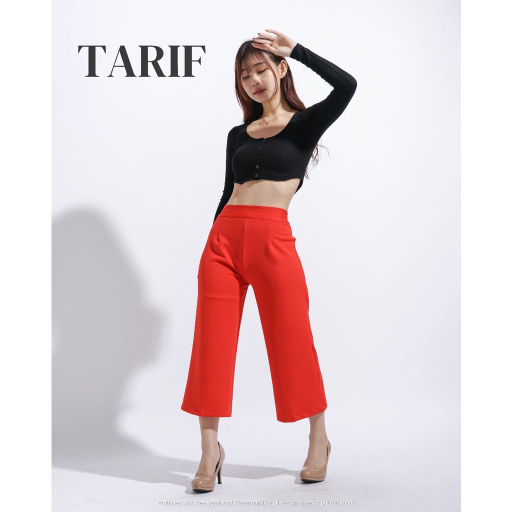 Itzy Celana Kulot 7/8 by TARIF - High Waist Kulot Premium