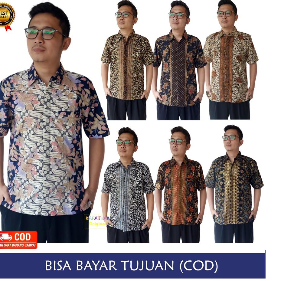 ✮ BAJU BATIK PRIA KEMEJA BATIK PRIA LENGAN PENDEK (TANAH ABANG) ✼