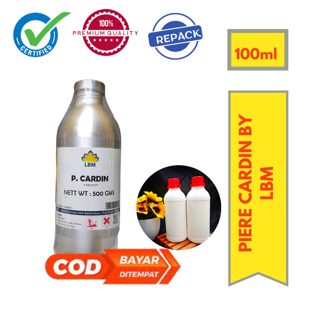 Bibit Parfum PIERRE CARDIN 100ml ML REPACK by LBM FRAGRANCE / MURNI PARFUM UNISEX - BIANG MINYAK WAN