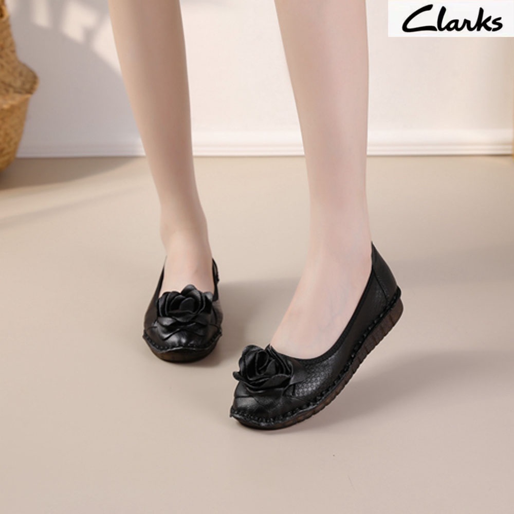 Clarks new pita woman  / clarks flat wanita kulit asli /Sepatu Wanita  melati