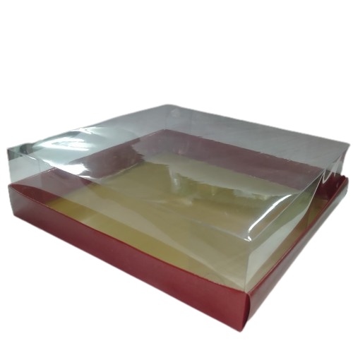 

[2 pcs] Box Toples isi 4 Polos Merah | Box Toples isi 4 Polos Hijau | BOX TOPLES KUE KERING ISI 4