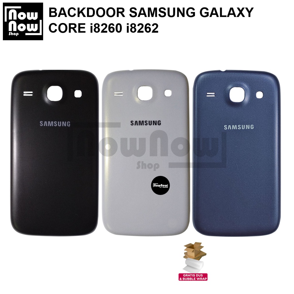 Backdoor Tutup Belakang Baterai Samsung Galaxy CORE i8260 i8262 GT-I8260 GT-I8262 Backcover Back Casing Housing Cover Belakang Back Case Panel Replacement