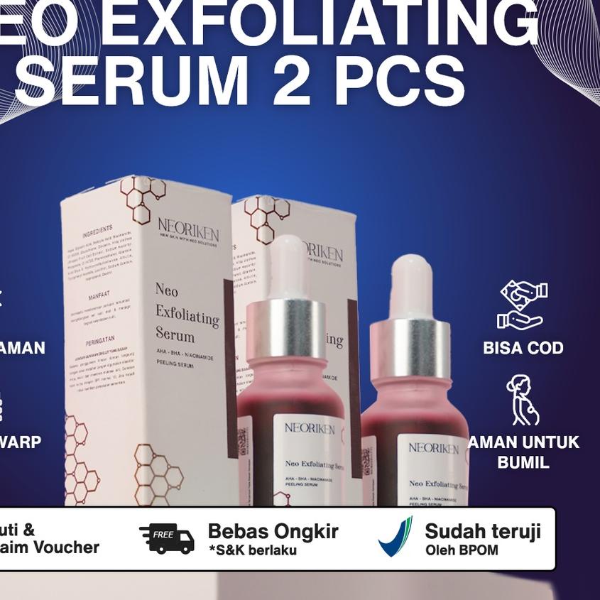 ☝ NEORIKEN - Exfoliating Serum AHA BHA Niacinamide Peeling Serum 15ml - Neo Exfoliating Menghilangka