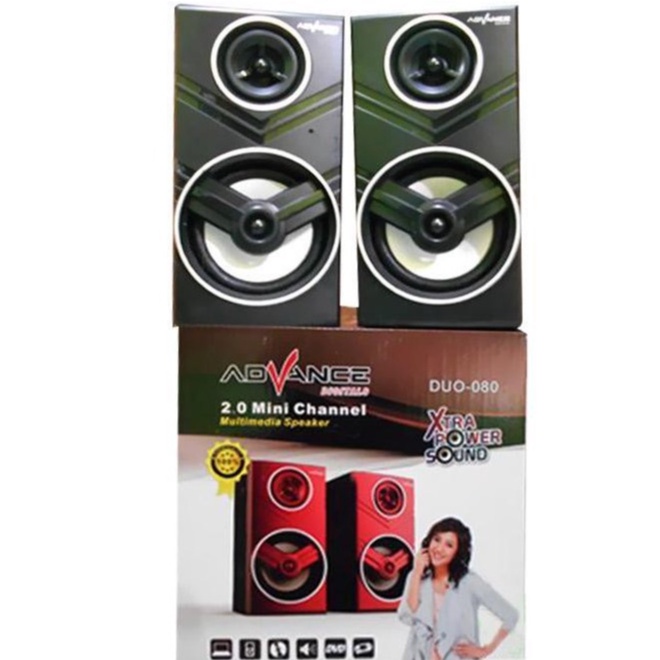 Advance Duo 080 Speaker Komputer PC Laptop Multimedia Bass Aktif