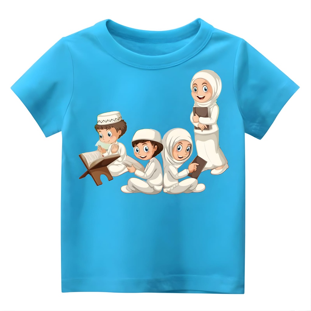 Hzl_outfit Kaos Anak Laki Dan Perempuan Nuzulul Quran/Kaos Atasan Anak Anak M,L,XL