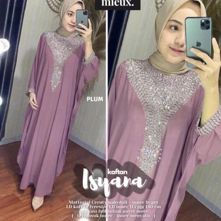 VIRAL ISYANA KAFTAN MIEUX kaftan payet jumbo original mieux