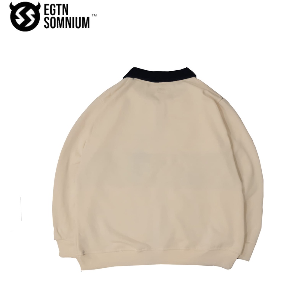 (NEW ARRIVAL)Crewneck Pria/Wanita Terbaru|Rughby Cream Premium Quality