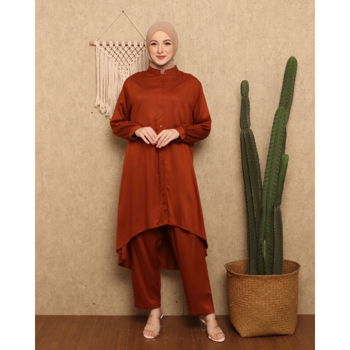 ONE SET/STELAN LONG TUNIK JUMBO LD 120