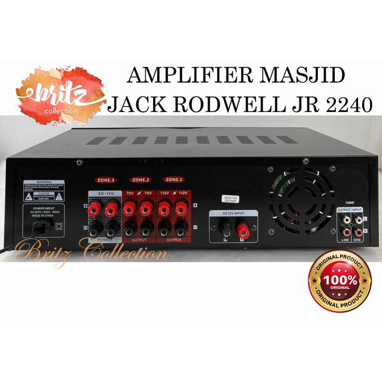 Amplifier Musholla Mesjid Jack Rodwell JR 2240 Ampli Corong Masjid