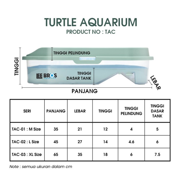 Aquarium Kura Kura Complete Filter / Turtle Aquarium / Kandang Kura 041