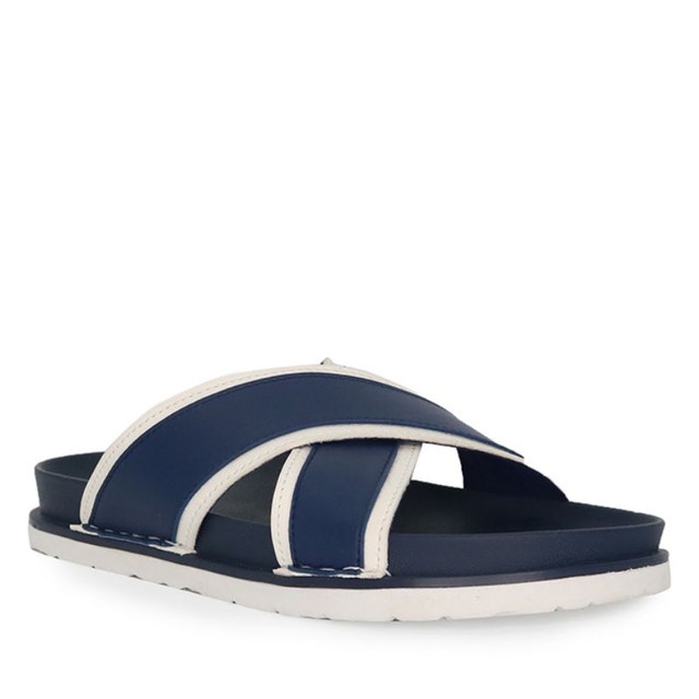 Playboy Sandal Pria Azion - Cross In Navy 39