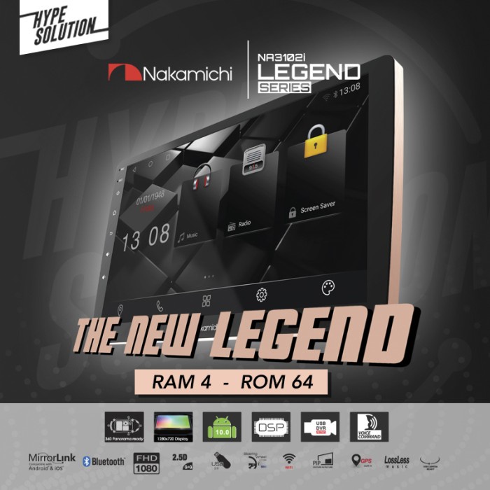 Terlaris Paket Kamera 360+ Nakamichi Legend Ram4/64Gb Na3102I Head Unitandroid