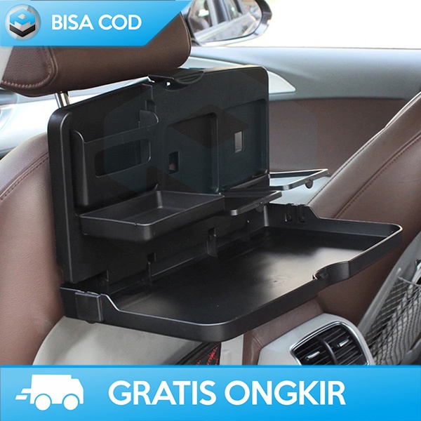 MEJA LIPAT MOBIL SEAT ORGANIZER MULTIFUNGSI DINING TRAY FOLDABLE 1909