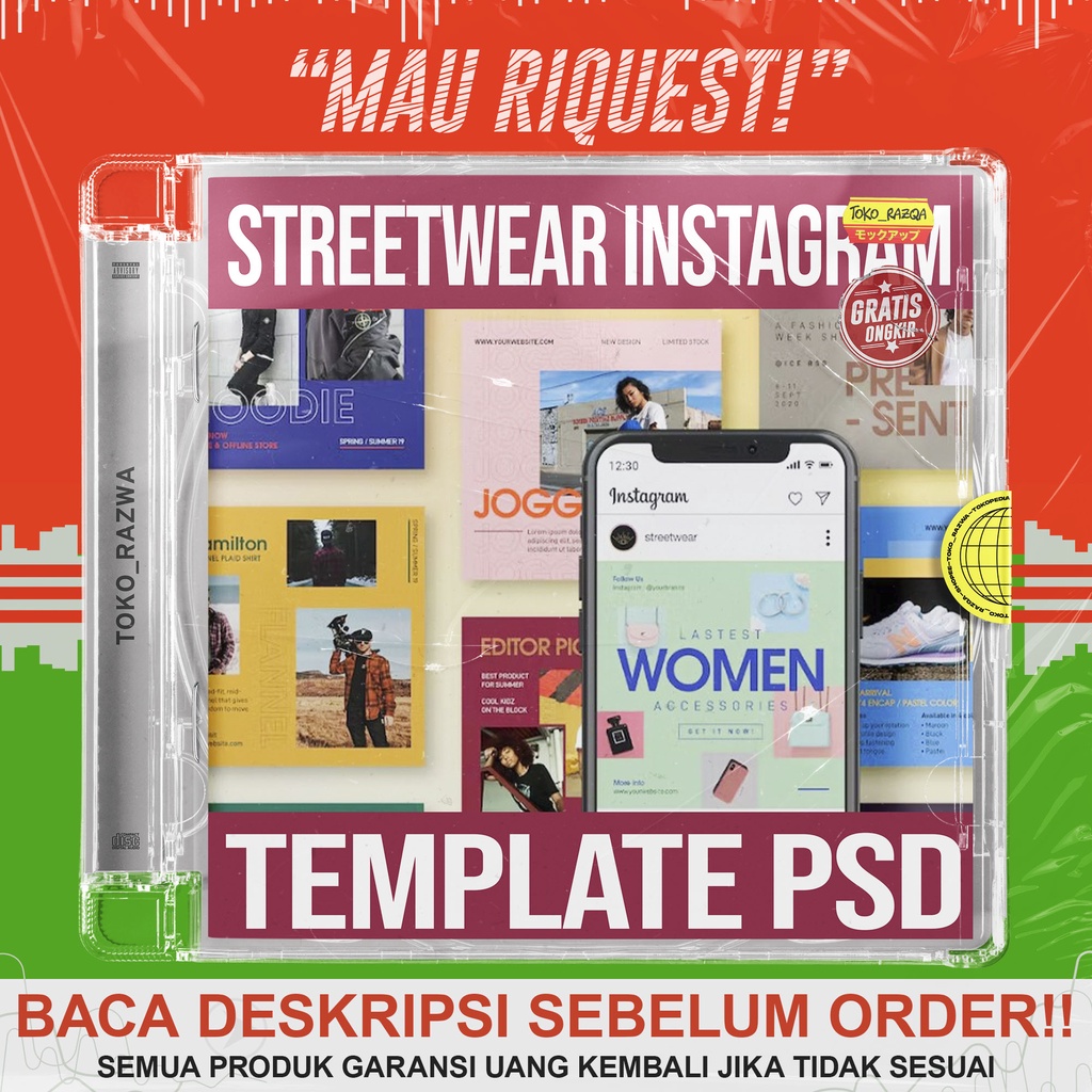 Template PSD - 20 Streetwear Instagram Vol.2