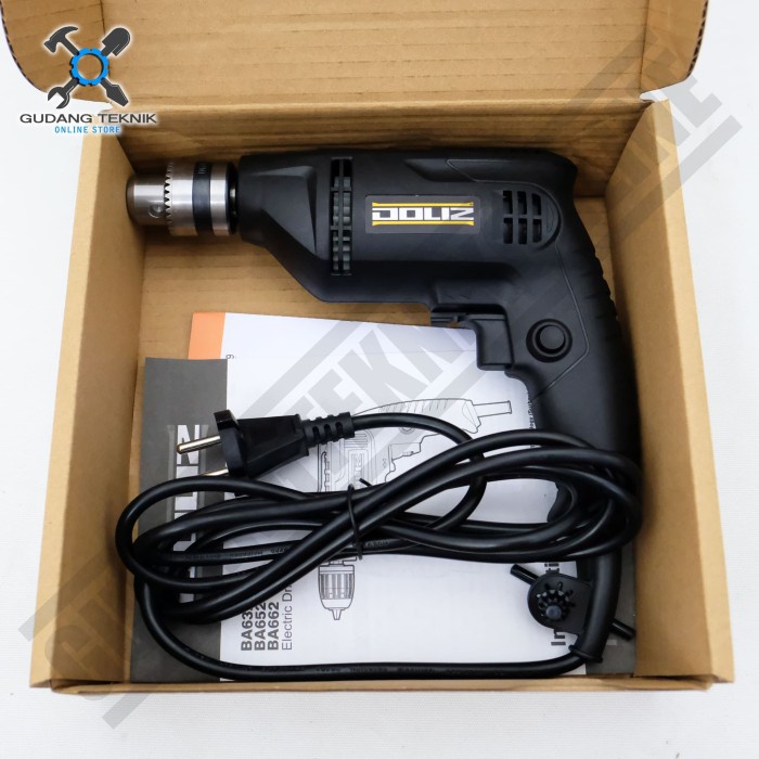 Mesin Bor Tangan Listrik 10 mm 320 Watt BA632 DOLIZ / Electric Drill Mesin Bor 10mm 320W BA 632 DOLIZ