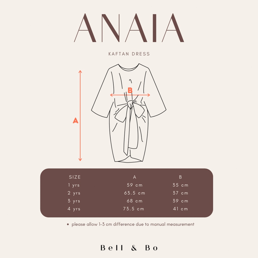 Bell &amp; Bo - Anaia Kaftan / Kaftan Anak Raya Collection