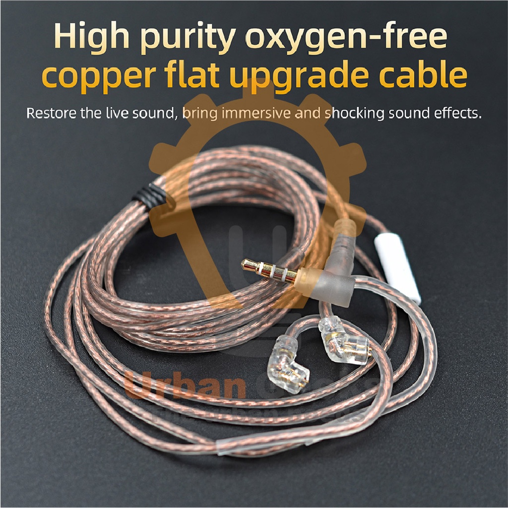 Cable with Mic Flat Silver-plated Upgrade Knowledge Zenith