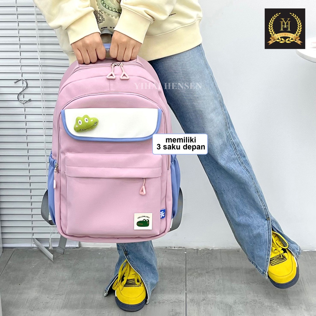 [Y&amp;H] Tas Ransel Sekolah Anak Tas Laptop Backpack Style Korea Tas Punggung Sekolah Lucu Anak SD SMP SMA- YH284