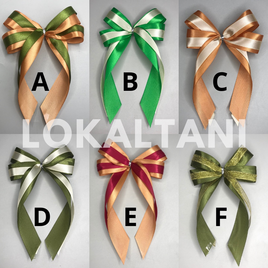 

Pita Lebaran Siap Pakai Satin/Pita Satin/Pita Polos Panjang/Pita Hias