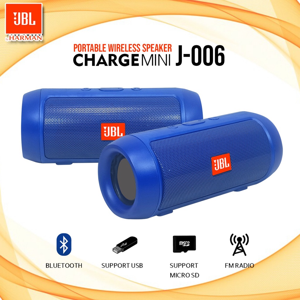 Speaker Bluetooth Jbl Charge mini 2 J006 Wireless Portable Speaker Charge Mini 2 JBL Super Bass