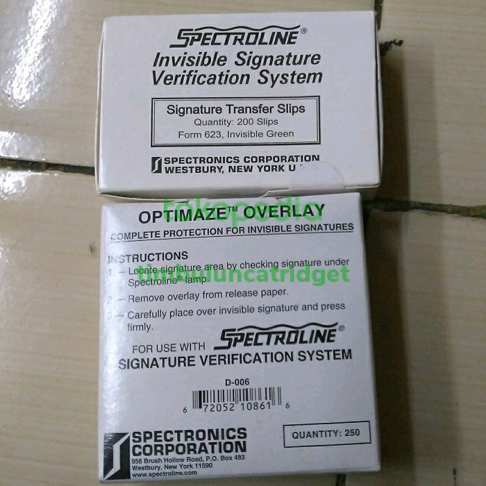 

SPECTROLINE OVERLAY 1set
