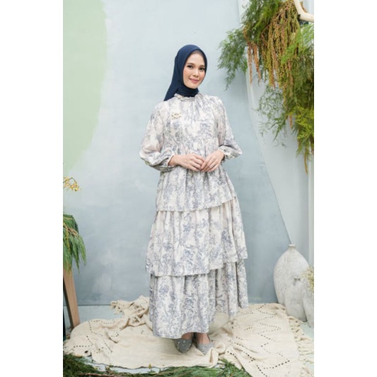 Kalea Dress Forest Cream L by Wearing klamby WK